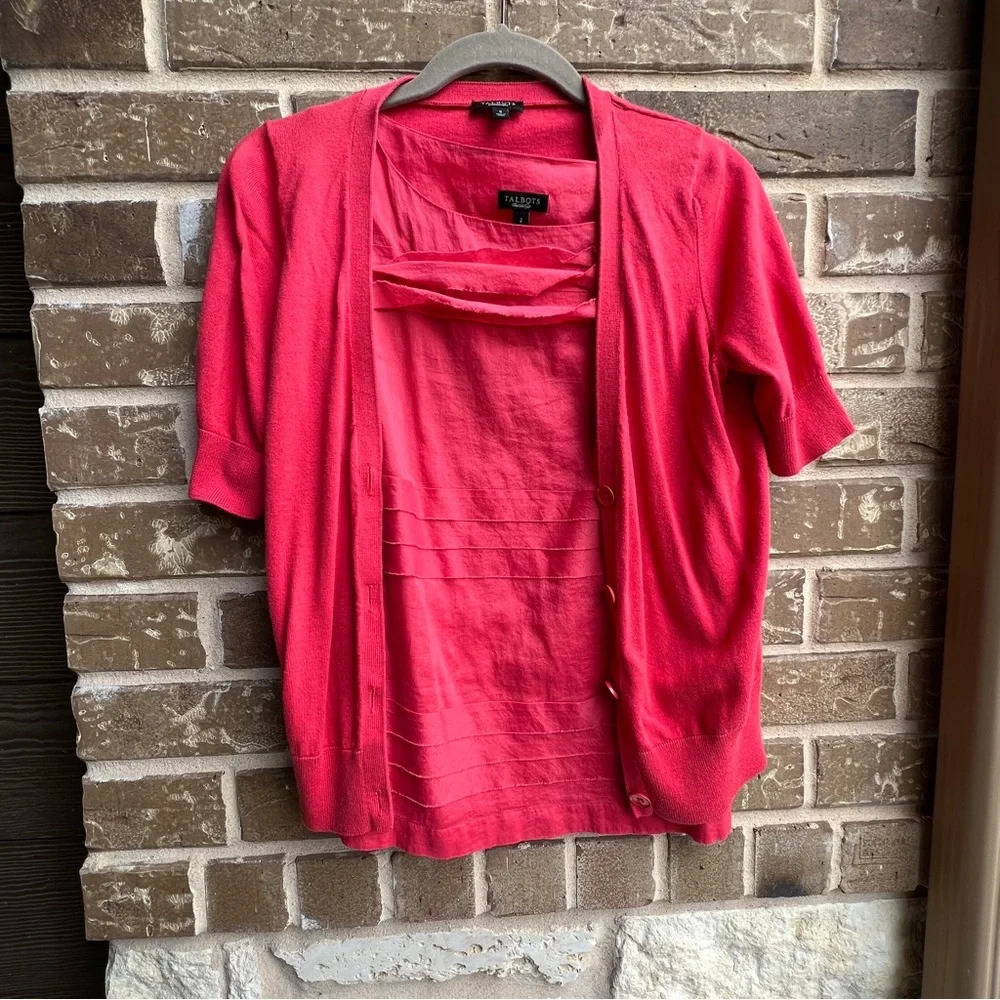 Talbots tank top and cardigan bundle, size Small - Picture 2 of 10